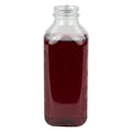 16 oz. Clear PET SQB Square Beverage Bottle with 38mm DBJ Neck (Cap Sold Separately)