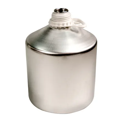 4000mL Industrial Aluminum Bottle Plus 45 Bottle (Cap Sold Separately)