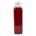 12 oz. Clear PET WH Square Beverage Bottle with 38mm DBJ Neck  (Cap Sold Separately)