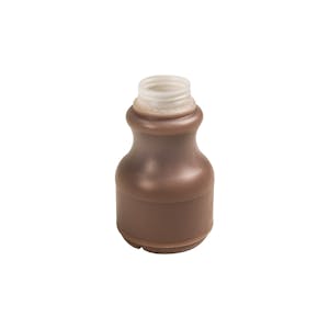 8 oz. Natural HDPE Round Dairy Bottle with 38mm STT/ITT Neck (Cap Sold Separately)