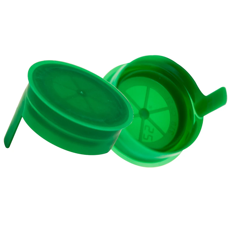 38mm STT Green LDPE Tamper Evident Snap On Cap