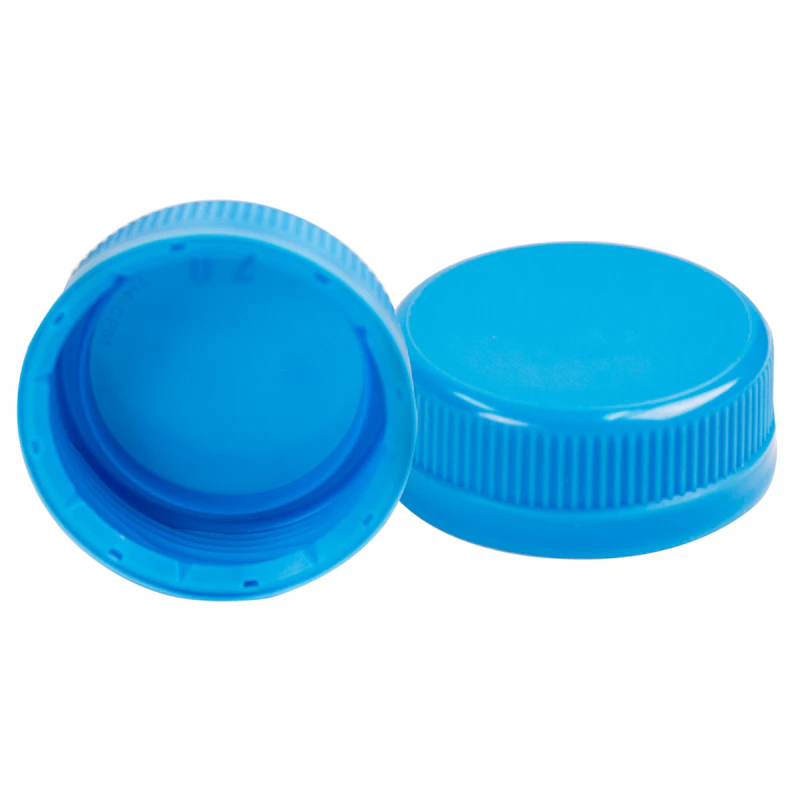 38mm SSJ Waterfall Blue LDPE Tamper Evident Screw On Cap