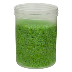 26 oz. Natural Polypropylene Straight-Sided Round Jar with 100/400 Neck (Cap Sold Separately)