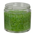 3 oz. Clear Polystyrene Straight-Sided Thick Wall Round Jar with 58/400 Neck (Cap Sold Separately)