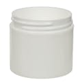 3 oz. White Polypropylene Straight-Sided Thick Wall Round Jar with 58/400 Neck (Cap Sold Separately)