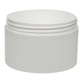 10 oz. White Polypropylene Straight-Sided Thick Wall Round Jar with 100/400 Neck (Cap Sold Separately)