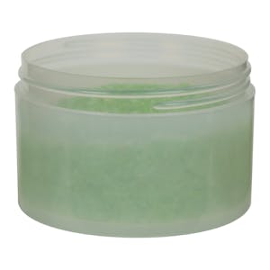 10 oz. Natural Polypropylene Straight-Sided Thick Wall Round Jar with 100/400 Neck (Cap Sold Separately)