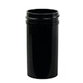 1-1/2 oz. Black Polypropylene Straight-Sided Round Jar with 38/400 Neck (Cap Sold Separately)