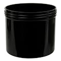 32 oz. Black Polypropylene Straight-Sided Round Jar with 120/400 Neck (Cap Sold Separately)