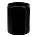 8 oz. Black Polypropylene Thick Wall Straight-Sided Round Jar with 70/400 Neck (Cap Sold Separately)