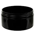 16 oz. Black Polypropylene Thick Wall Straight-Sided Round Jar with 120/400 Neck (Cap Sold Separately)
