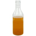 32 oz. Clear PET Smooth Round Sauce Bottle with 38/400 Neck (Cap Sold Separately)