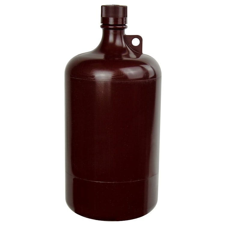 1 Gallon/4 Liter Nalgene™ Large Amber Polypropylene Narrow Mouth Bottle with 38/430 Cap