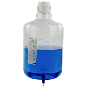 20 Liter/5.5 Gallon Round Nalgene™ Clearboy™ Container with Spigot