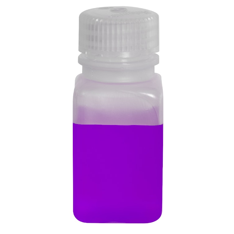 2 oz./60mL Nalgene™ Wide Polypropylene Mouth Square Bottle with 28mm Cap
