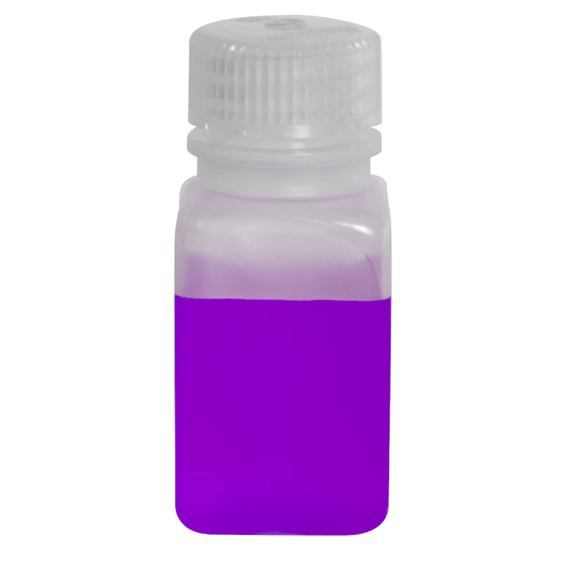 2 oz./60mL Nalgene™ Wide Polypropylene Mouth Square Bottle with 28mm Cap