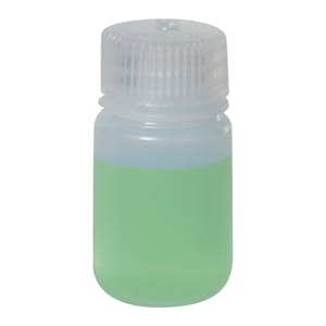 1 oz./30mL Nalgene™ LDPE Wide Mouth Bottle with 28mm Cap