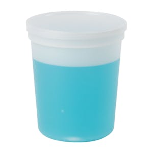 32 oz. Natural Specimen Containers with Lids - Case of 100