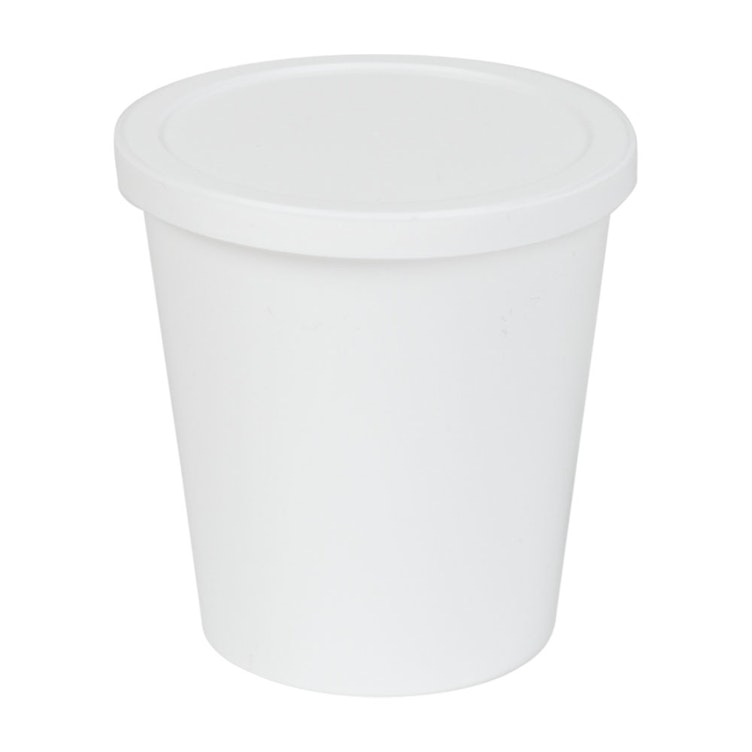 8 oz. White Specimen Containers with Lids - Case of 250