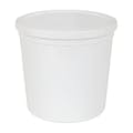165 oz. White Specimen Containers with Lids - Case of 25