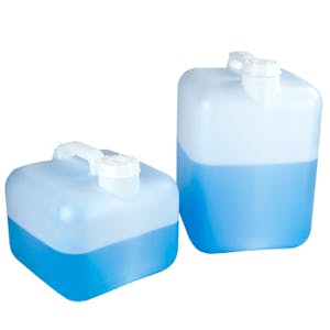 5 Gallon E-Z Fill® Natural HDPE Carboy with Molded Drain & Spigot