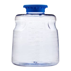 1000mL SECUREgrasp® Polycarbonate Sterile Bottles with 45mm Blue Caps - Case of 24
