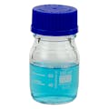100mL Clear Glass Round Media Storage Bottle with GL45 Cap