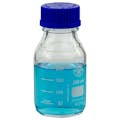250mL Clear Glass Round Media Storage Bottle with GL45 Cap