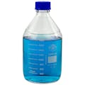 2000mL Clear Glass Round Media Storage Bottle with GL45 Cap