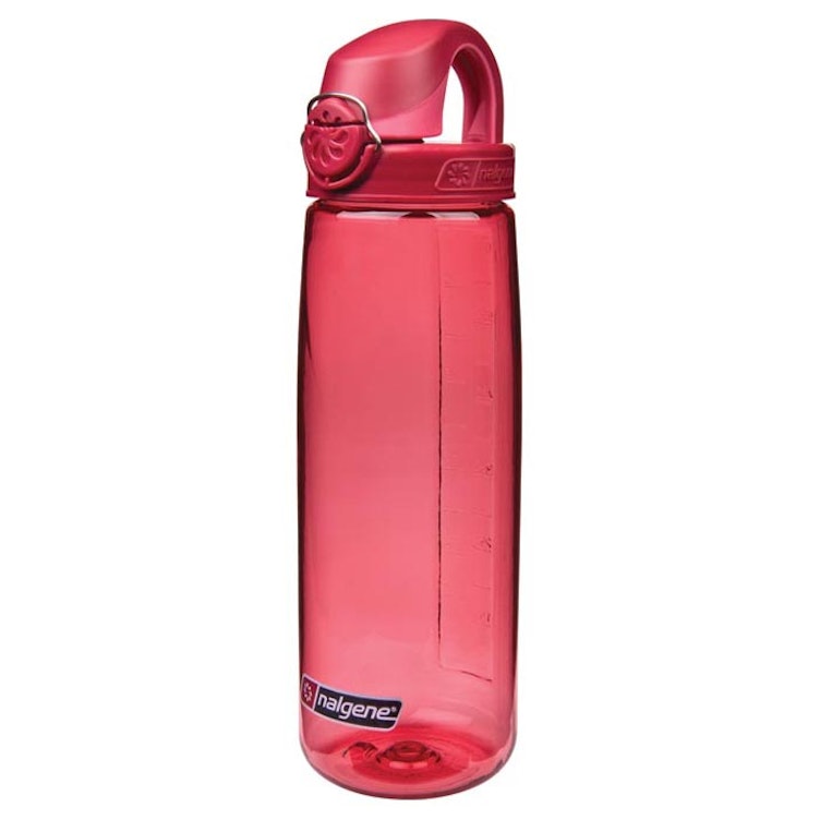 Wholesale Plastic Water Bottle- 24oz- Red/Clear CLEAR/RED TOP