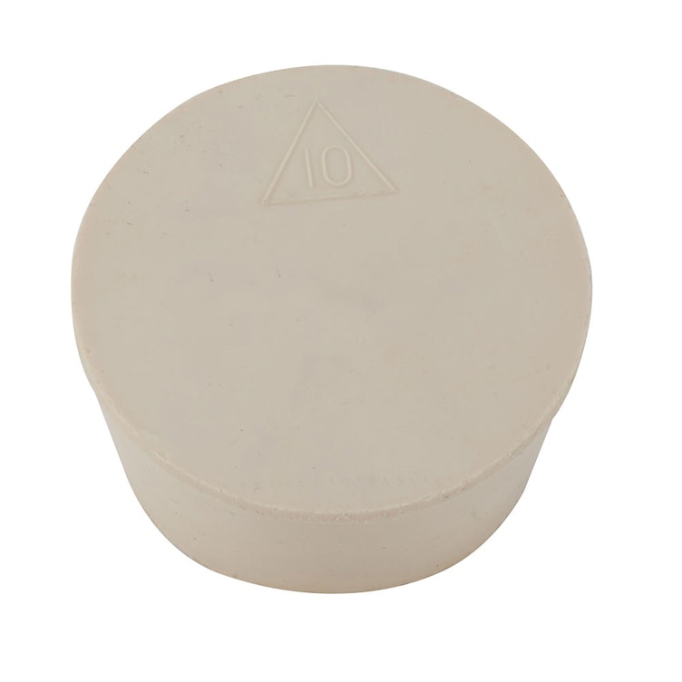 Silicone #10 Solid Stopper