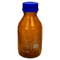 500mL Amber Glass Round Media Storage Bottle with GL45 Cap