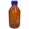 1000mL Amber Glass Round Media Storage Bottle with GL45 Cap