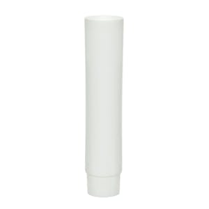 1/2 oz. White MDPE Open End Lotion Tube with Screw Cap