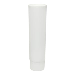 4 oz. White MDPE Open End Lotion Tube with Screw Cap