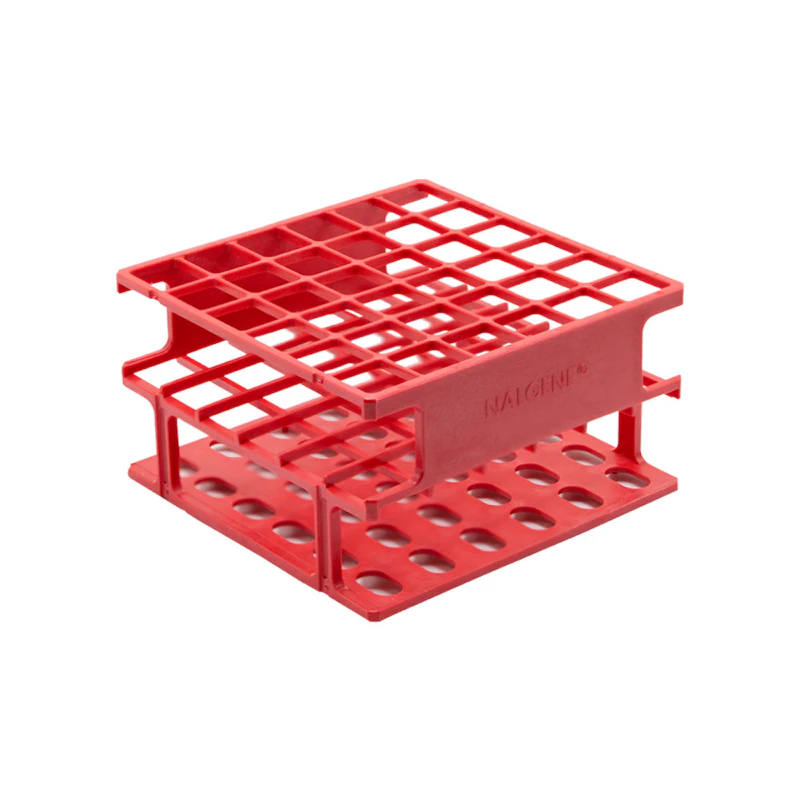 Nalgene™ Unwire™ 6 x 6 Array Red 13mm Test Tube Half-Rack