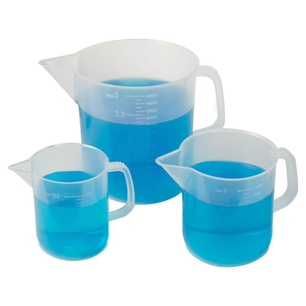 Kartell® Low Form Measuring Beakers with Handle | U.S. Plastic Corp.