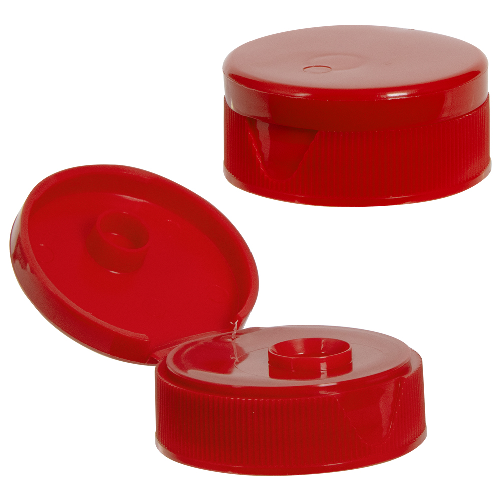 28/400 White Ribbed Snap-Top Dispensing Cap with 0.25