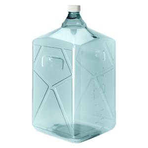 20 Liter Sterile Square Nalgene™ Polycarbonate Biotainer™ Bottle with 48mm Cap - Case of 3