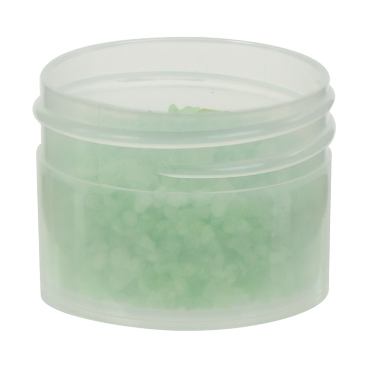 2 oz. Clarified Polypropylene Straight-Sided Round Jar with 48/400 Neck (Cap Sold Separately)