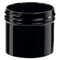 2 oz. Black Polypropylene Thick Wall Straight-Sided Round Jar with 53/400 Neck (Cap Sold Separately)