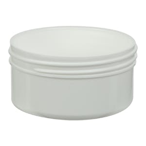 2.5 oz. White Polypropylene Straight-Sided Round Jar with 70/400 Neck (Cap Sold Separately)