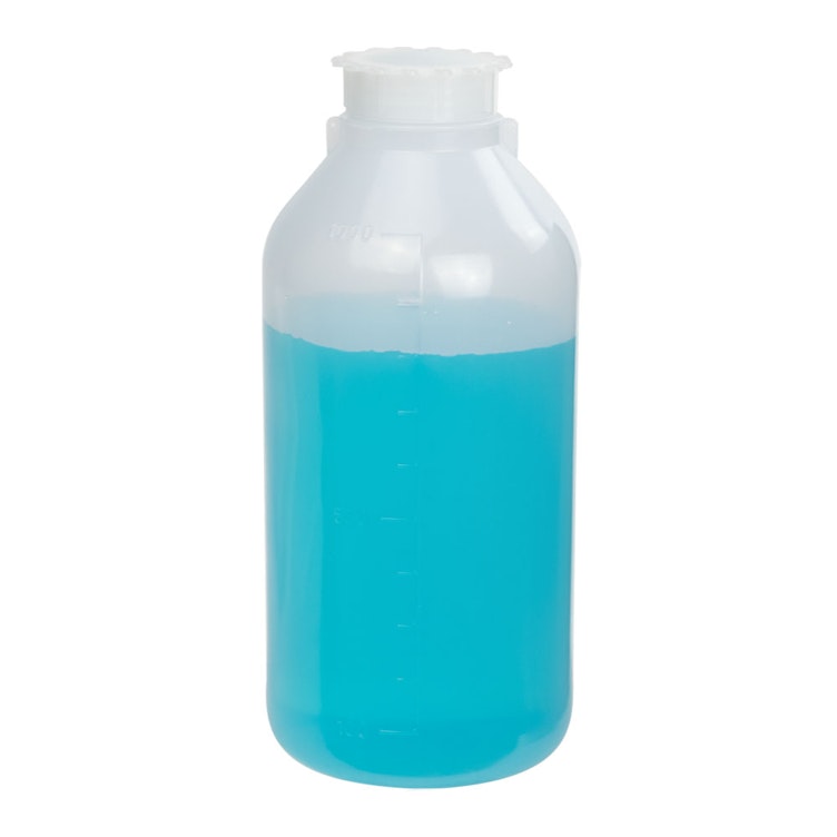 1000mL Narrow Mouth Graduated LDPE Bottle with Cap