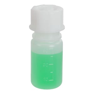 50mL Wide Mouth Graduated LDPE Bottle with Cap
