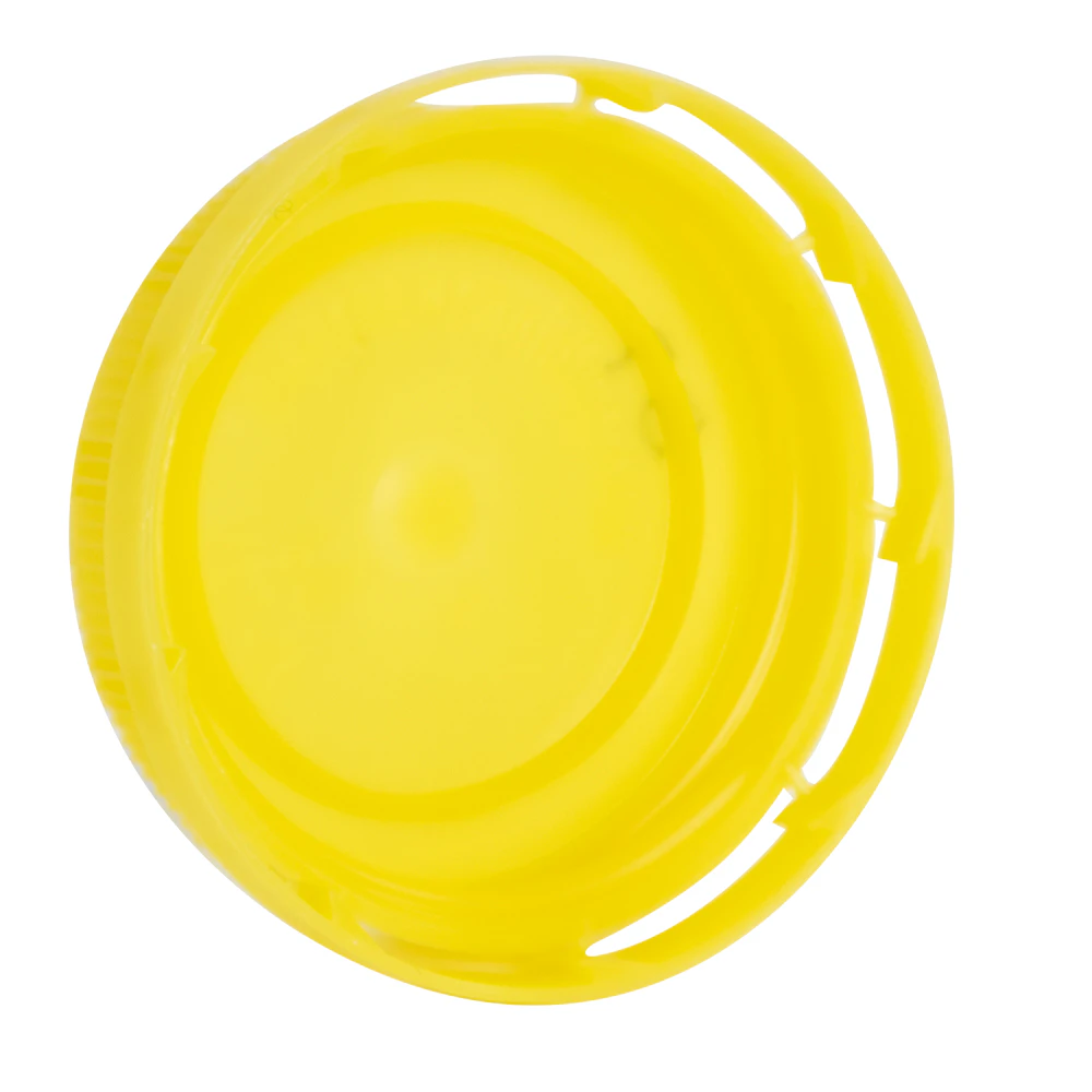 Yellow Thread Cap Yellow 38mm Single Thread Cap | U.S. Plastic Corp.