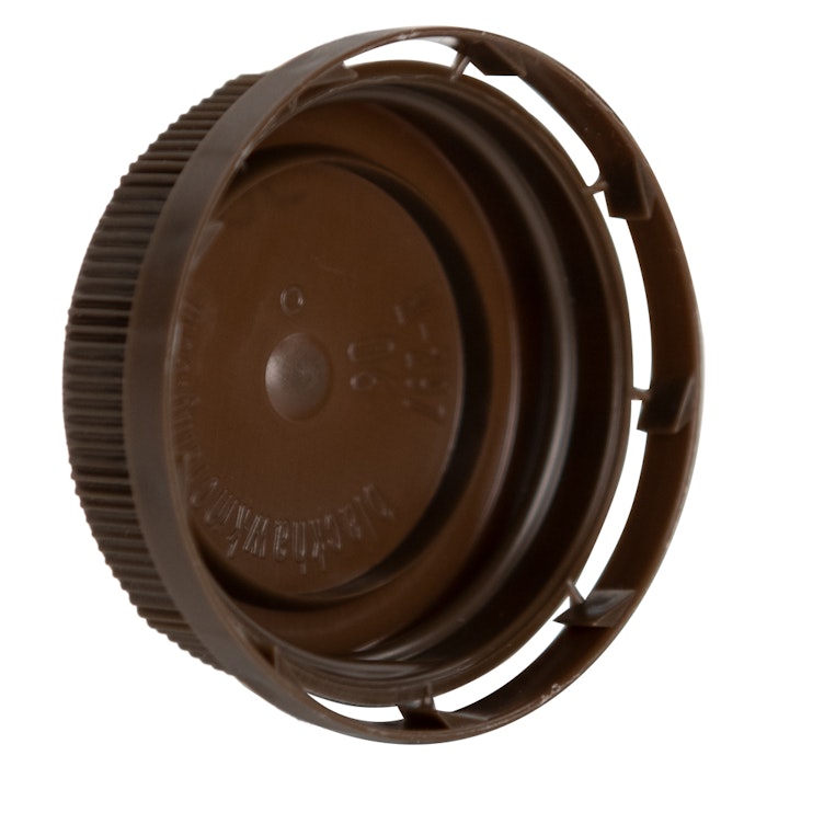 Brown 38mm Single Thread Cap