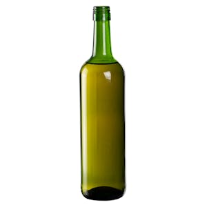 750mL Champagne Green Mini Punt Bottom Glass Bottle with Screw Top (Cap sold separately)