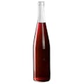 750mL Clear Glass Flat Bottom Bottle w/ Tall Cork Neck (Cork sold separately)