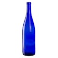 750mL Cobalt Blue Glass Flat Bottom Bottle with Cork Neck (Cork sold separately)