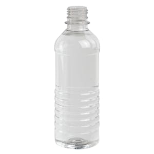 12 oz. Clear PET Tall Water Bottle with 28mm PCO Neck (Cap Sold Separately)